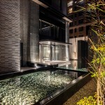 景觀水池夜景 實(shí)景圖