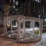 街角廣場夜景 實(shí)景圖