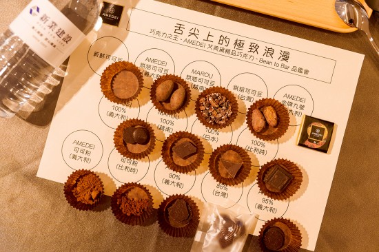《舌尖上的極致浪漫–精品巧克力 Bean to Bar》活動(dòng)，當(dāng)天品嚐共14款品項(xiàng)，從新鮮可可豆到不同國度、品種巧克力，讓現(xiàn)場(chǎng)家族們打開全新的感官體驗(yàn)。
