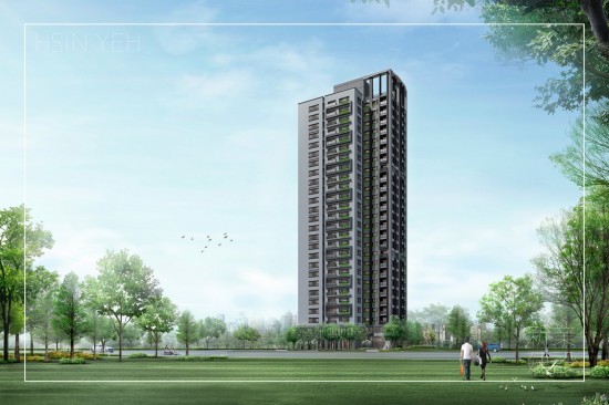 坐擁新竹縣府特區(qū)第一排，26層迎峰地標(biāo)，與綠意大境相迎為美。