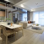 善用玻璃層板與薄窗簾，讓自然光的溫暖落入家中；客餐廚合一的設(shè)計(jì)，關(guān)照所有家人讓關(guān)係親密加分。