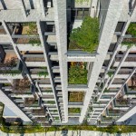 臺(tái)中首座宜居建築-新業(yè)「大塊森鄰」引領(lǐng)建築新革命，座落臺(tái)中單元二低密度區(qū)，創(chuàng)新規(guī)劃「樹(shù)島陽(yáng)臺(tái) × 四季合院 × 垂直森林」，讓綠意走入生活空間。