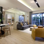 優(yōu)雅的廳房以開放式的動線銜接，寬敞明亮之姿，與家人友人相聚，伴隨溫馨與嬉鬧，融為一景，編織成一幕幕美麗的回憶。