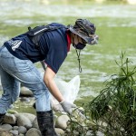 屈膝、彎腰，以謙卑的心態(tài)拾起人們圖方便而製造出的廢棄物，淨(jìng)溪的目的也是攔截100%本土創(chuàng)造出的垃圾，不讓其落入大海，任其於汪洋大海中漂流到世界各地。