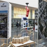 第8屆臺中市都市空間設(shè)計大獎，屆數(shù)8隱含著∞（無限）的美好寓意，象徵建築及場域設(shè)計的活水將源源不絕。圖為市政府作品展區(qū)。