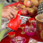 斟上一杯敬天地的心，建築的初衷與懇求願(yuàn)得天地垂聽，期盼工程順利圓滿。