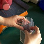 將一顆顆飽滿健康的紅豆，以容器固定成漂亮的長(zhǎng)方體，就準(zhǔn)備進(jìn)入抽除空氣及封口的階段了。