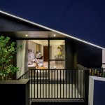 建築設(shè)計化作一項(xiàng)藝術(shù)作品，帶有視覺張力的結(jié)構(gòu)穩(wěn)固包覆一家人，感動直上心頭。