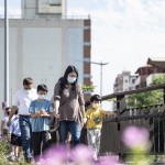 等待餅乾烘烤的時(shí)間，新業(yè)家族手牽著手至鄰近的二分埔、水湳生態(tài)公園漫步享受午後日光，貼近生態(tài)綠意。