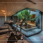 為樹(shù)保留一方天地，位於B1的健身空間，讓綠意、光線自然穿透，健身的同時(shí)
也可以享受被綠意包圍的森活感。