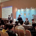 新業(yè)建設(shè) 邱正光 副總(圖中)代表致詞，歡迎並感謝抽空參與的每一位家族夥伴。