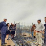 感謝天公作美使『大塊森鄰』上樑儀式全程無雨，讓眾人一同見證建築新里程。