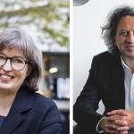 1991年創(chuàng)辦MVRDV的Nathalie de Vries（左）與伊朗裔哈佛設(shè)計學(xué)院院長Mohsen Mostafavi是2018WAF評委。圖／MVRDV、Harvard，瘋設(shè)計合成