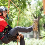 由東海小棧-黃博森老師擔(dān)任講師，分享攀樹小訣竅搭配專業(yè)說明，樹木直徑需大於10公分才符合規(guī)定，可承重200kg的重量，是一項非常安全的戶外活動。