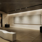 公設(shè)規(guī)劃竹南首座社區(qū)私人美術(shù)館，以藝術(shù)為生活落款，營造美感薰陶的日常氛圍。(圖為 新業(yè)恆一 公設(shè)3D示意圖)